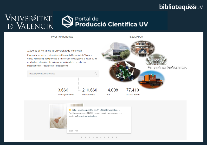 Portal de Producció Científica UV